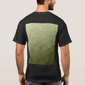Gradient Geometric Mesh Pattern T-Shirt (Rückseite)