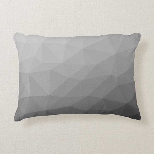 Gradient Geometric Mesh Pattern Zierkissen (Vorderseite)