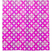 Gradient Geometrisches Nahtloses Muster Duschvorhang (Vorderseite)