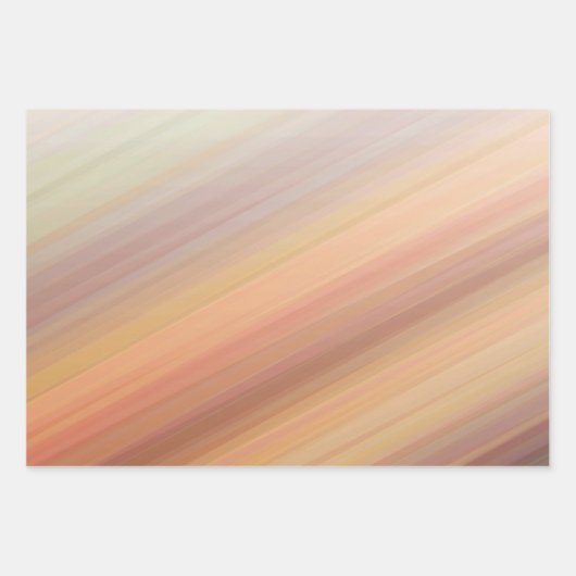 Gradient gestreiften Sonnenuntergang Orange Braune Geschenkpapier Set (Vorderseite 3)