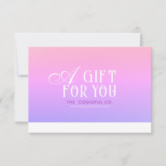 Gradient Gift Certificate (Vorderseite)