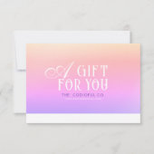 Gradient Gift Certificate (Vorderseite)