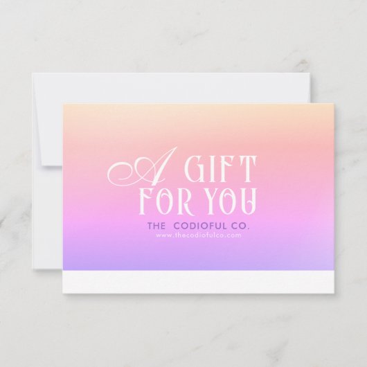 Gradient Gift Certificate (Vorderseite)
