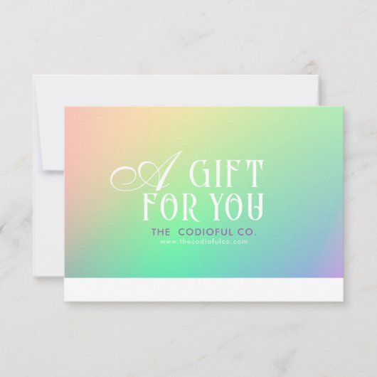 Gradient Gift Certificate (Vorderseite)