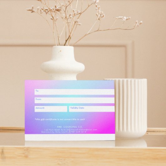Gradient Gift Certificate