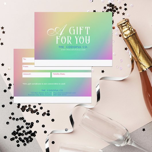 Gradient Gift Certificate