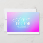 Gradient Gift Certificate (Vorderseite)