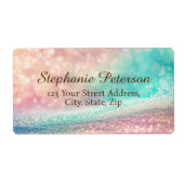 Gradient Glitzer Rainbow Bokeh Lieferadresse (Vorne)