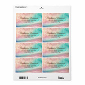 Gradient Glitzer Rainbow Bokeh Lieferadresse (Vorne)