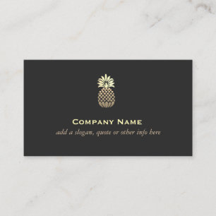 Gradient Gold Ananas Logo Generic -1 Visitenkarte