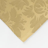 Gradient Gold Damask Fleecedecke (Ecke)