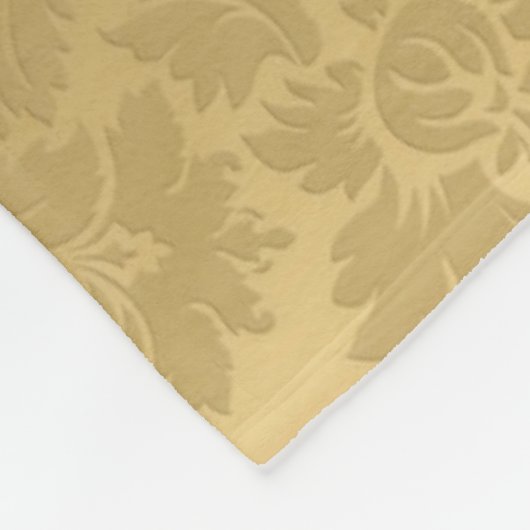 Gradient Gold Damask Fleecedecke (Ecke)