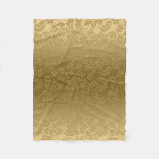 Gradient Gold Damask Fleecedecke (Vorderseite)