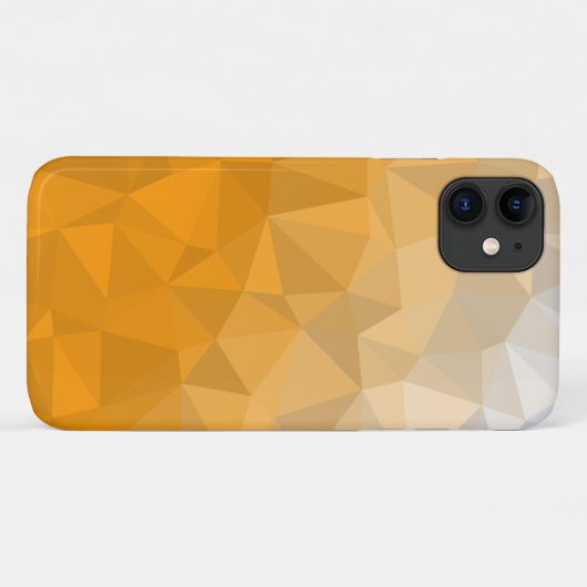 Gradient Golden Polygonal Case-Mate iPhone Hülle (Rückseite (Horizontal))