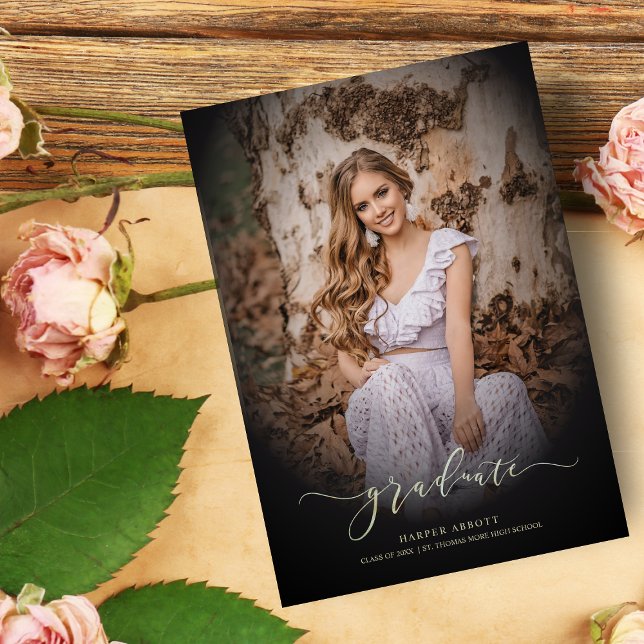 Gradient Graduate Foto Elegantes Kalligrafisches S (Von Creator hochgeladen)