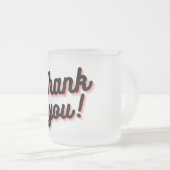 Gradient Gratitude Cup Mattglastasse (VorderseiteRechts)