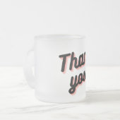Gradient Gratitude Cup Mattglastasse (Vorderseite Links)