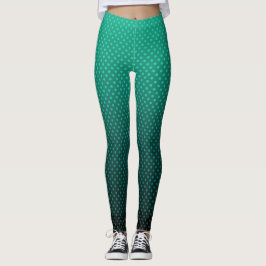 Gradient graue Polka Punkte drucken abstrakte Femi Leggings
