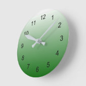 Gradient Green Runde Wanduhr (Winkel)