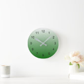 Gradient Green Runde Wanduhr (Zuhause)