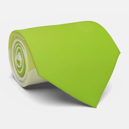 Gradient Green Yellow Christmas Neck Tie Krawatte (Gerollt)