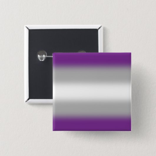 Gradient Greysexual Prilag - Graue Sexualflagge Button (Vorne & Hinten)