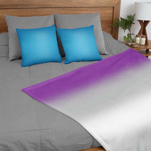 Gradient Greysexual Prilag - Graue Sexualflagge Fleecedecke