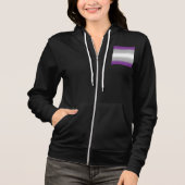 Gradient Greysexual Prilag - Graue Sexualflagge Hoodie (Vorderseite)