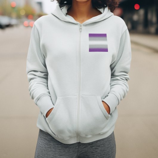 Gradient Greysexual Prilag - Graue Sexualflagge Hoodie