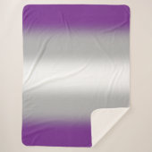 Gradient Greysexual Prilag - Graue Sexualflagge Sherpadecke (Vorderseite)