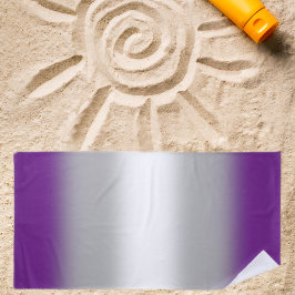 Gradient Greysexual Prilag - Graue Sexualflagge Strandtuch