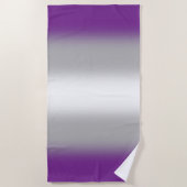 Gradient Greysexual Prilag - Graue Sexualflagge Strandtuch (Vorderseite)