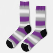 Gradient Greysexual Stolz Socken (Linkes Detail)