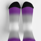 Gradient Greysexual Stolz Socken (Oben)