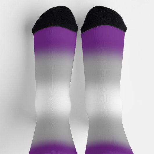 Gradient Greysexual Stolz Socken (Oben)