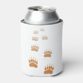 Gradient Grizzly Bär Paw Print Dosenkühler (Kanne Vorderseite)