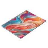 Gradient Grooves SpiralNotebook Notizblock (Linke Seite)