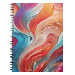 Gradient Grooves SpiralNotebook Notizblock