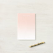 Gradient (groß) - Apricot Post-it Klebezettel (Auf Schreibtisch)