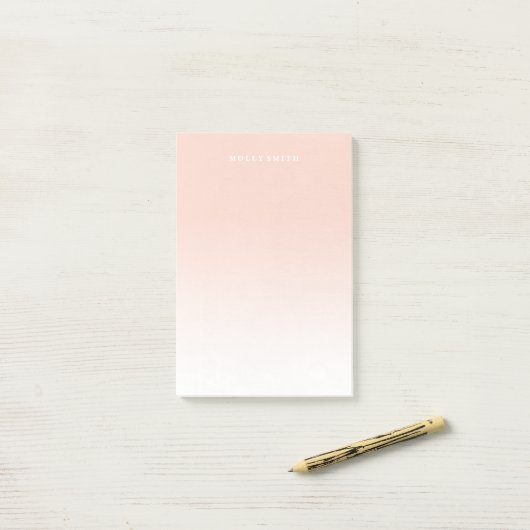 Gradient (groß) - Apricot Post-it Klebezettel (Auf Schreibtisch)