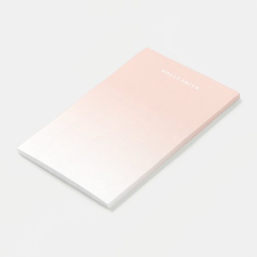 Gradient (groß) - Apricot Post-it Klebezettel (angewinkelt)