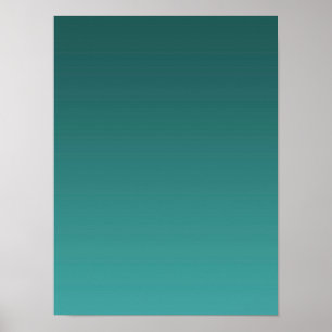 Gradient Grün - hell bis tief Stimmungs-Hintergr Poster