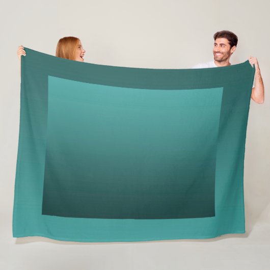 Gradient Grün - tief zu hell | Stimmungs-Hintergru Fleecedecke (Beispiel)