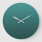 Gradient Grün - tief zu hell | Stimmungs-Hintergru Große Wanduhr (Vorderseite)