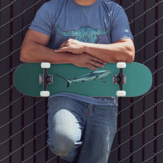 Gradient Grün - tief zu hell | Stimmungs-Hintergru Skateboard (Außenbereich 3)