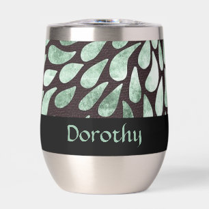 Gradient grüne Blätter auf schwarz