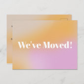 Gradient haben wir neue Zuhause Moving Ankündigung Postkarte (Vorne/Hinten)