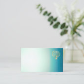 Gradient Heart Visitenkarte (Stehend Vorderseite)