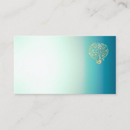 Gradient Heart Visitenkarte (Vorderseite)