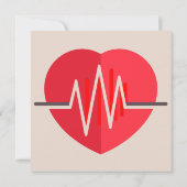 Gradient Heartbeats Einladung (Rückseite)